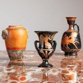 GROUP OF THREE SMALL ATTIC WAR