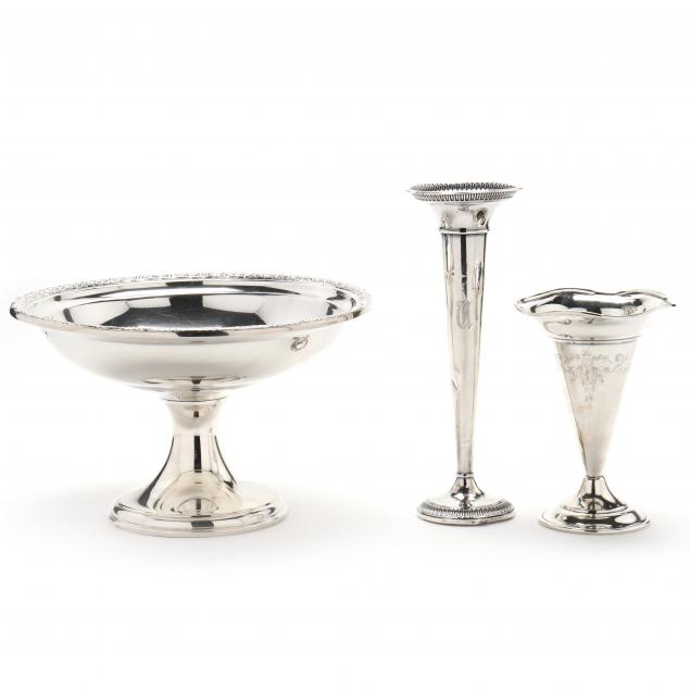 GROUP OF THREE STERLING SILVER
