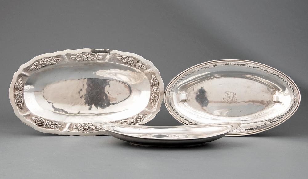 GROUP OF THREE STERLING SILVER