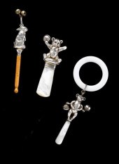 Group of three sterling silver