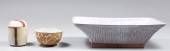 Group of three studio pottery,