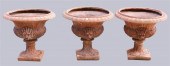 GROUP OF THREE TERRACOTTA CAMP