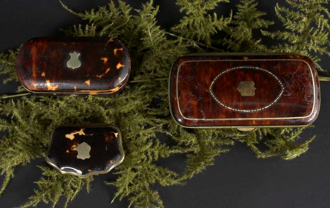 Group of Three Tortoiseshell Items,
