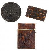 GROUP OF THREE TORTOISESHELL/H