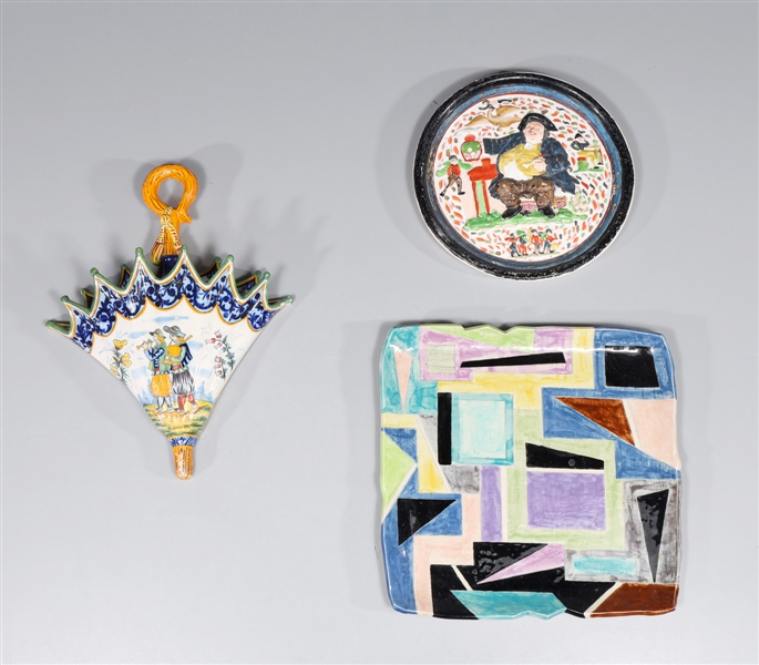 Group of three vintage ceramics,
