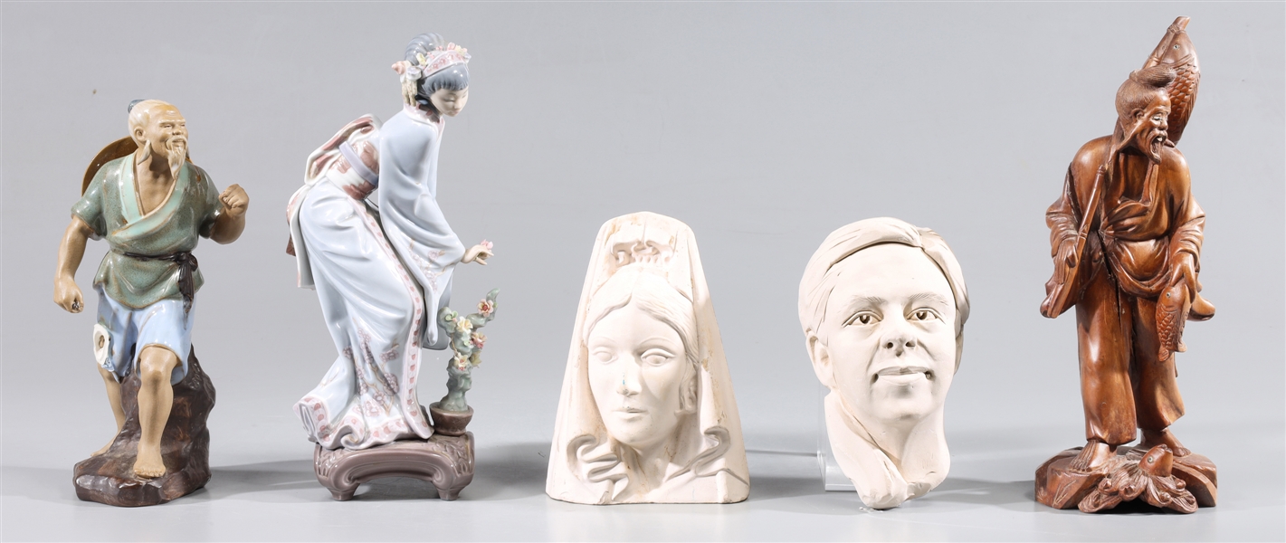 Group of three vintage figures,