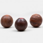 GROUP OF THREE WOOD PERFUME SP