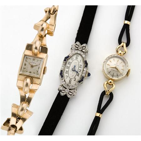 Group of Three Wristwatches 	 