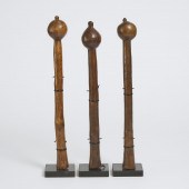 Group of Three Zulu Knobkerrie