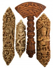 GROUP OF TIBETAN BONE RITUALIS