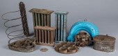 GROUP OF TINWARE, 19TH C., ETC