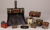 GROUP OF TOLEWARE, 19TH C.Grou