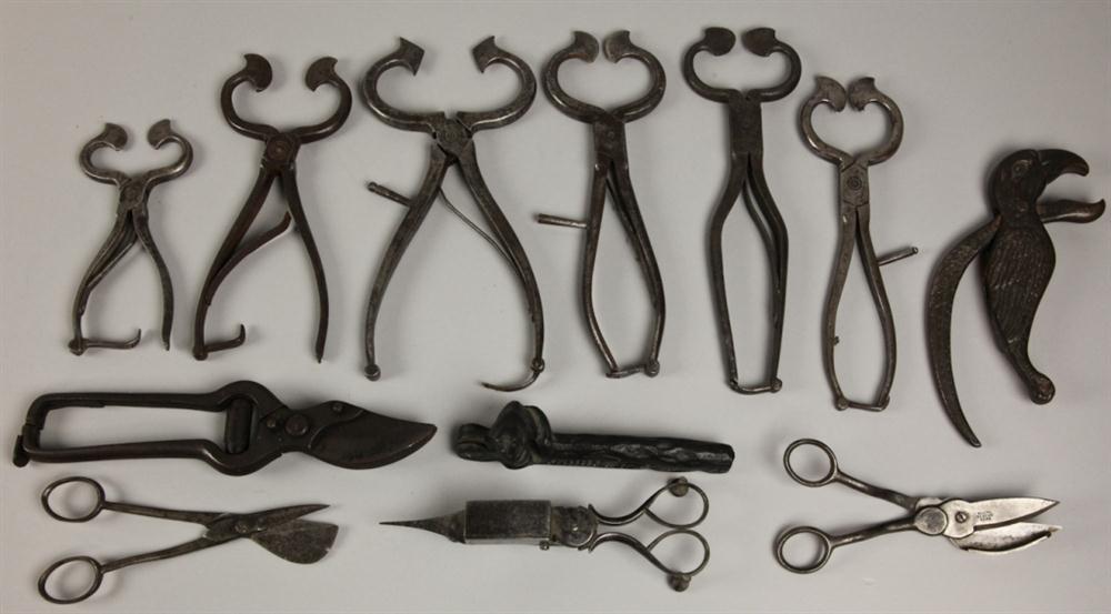 GROUP OF TOOLS AND IMPLEMENTS