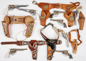 GROUP OF TOY CAP GUNS WITH HOL