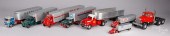 GROUP OF TRACTOR TRAILER TOYSG
