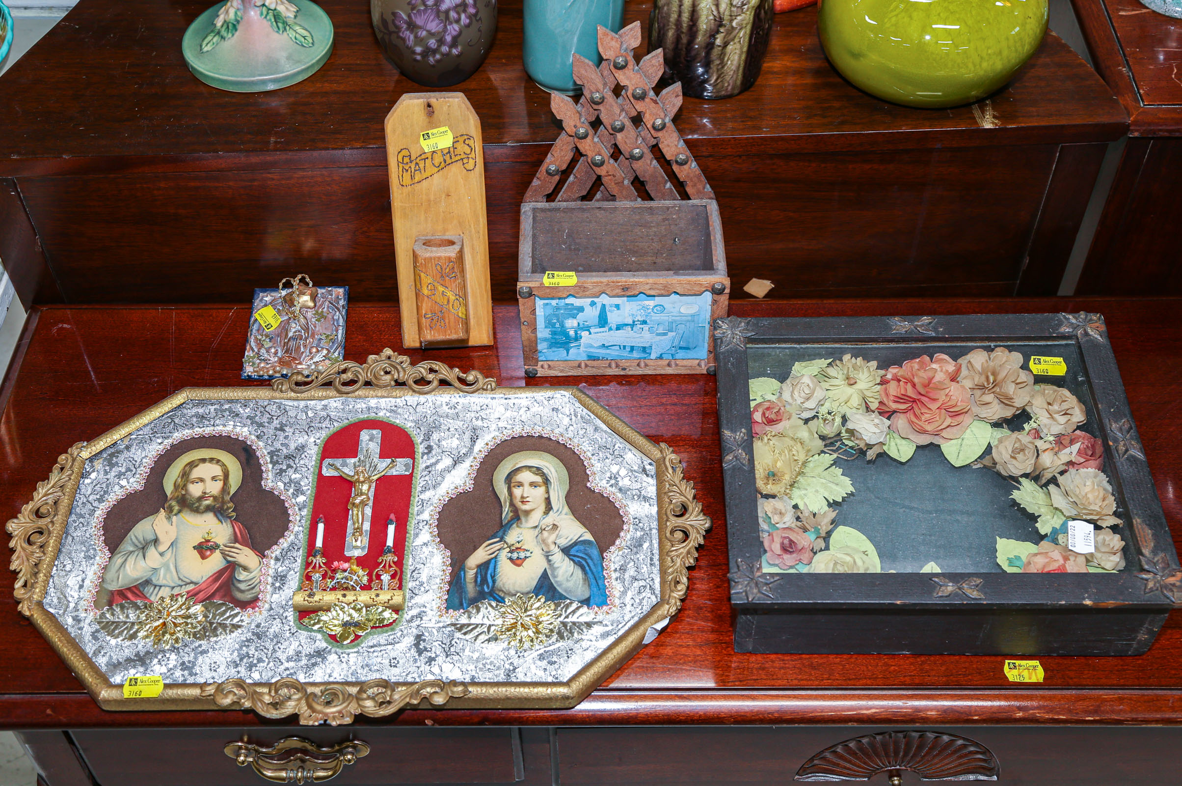 GROUP OF TRAMP ART & RELIGIOUS
