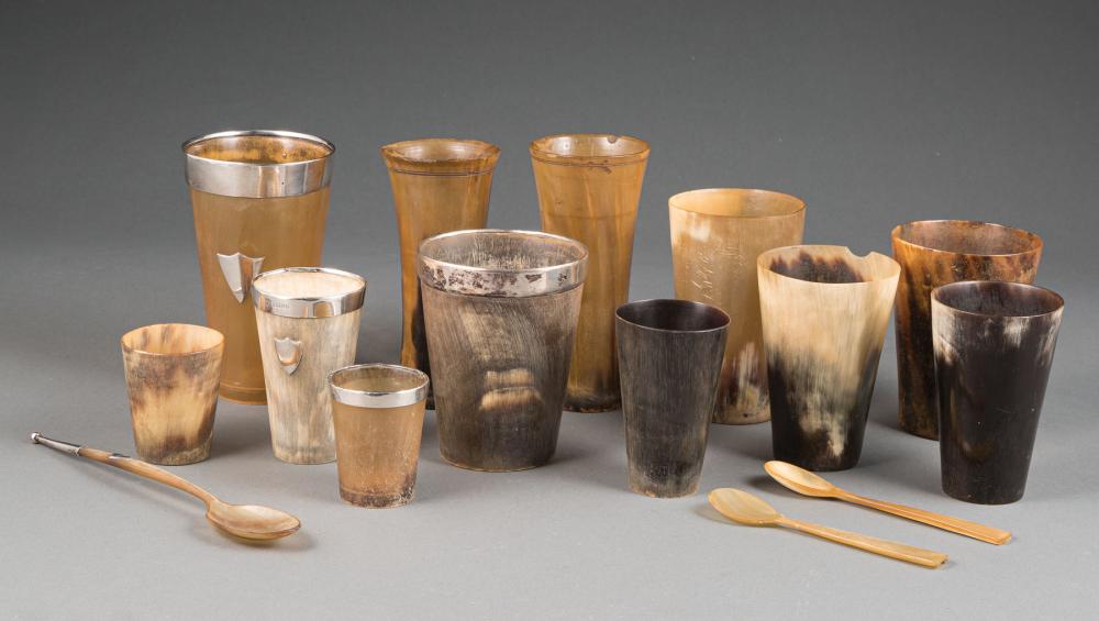 GROUP OF TWELVE ANTIQUE ENGLISH