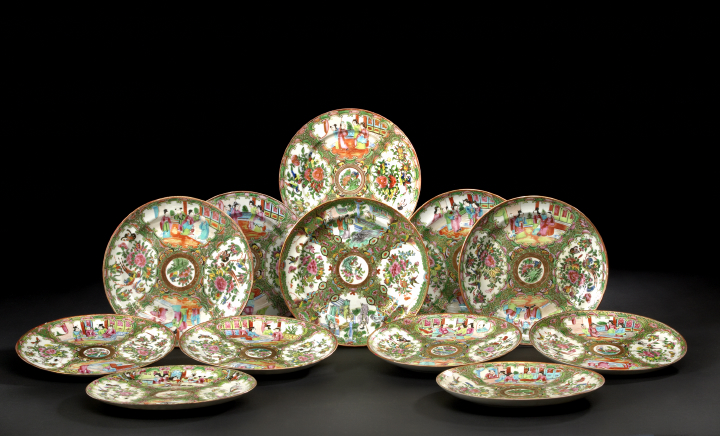 Group of Twelve Chinese Export