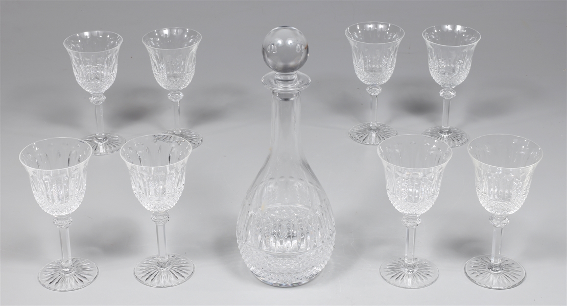 Group of twelve fine crystal