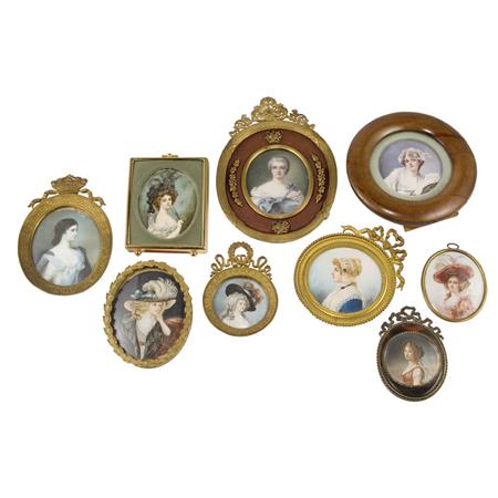 Group of Twelve Framed Portrait
