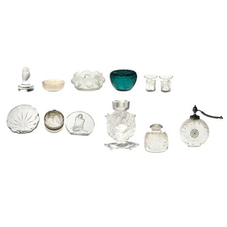 Group of Twelve Lalique Molded