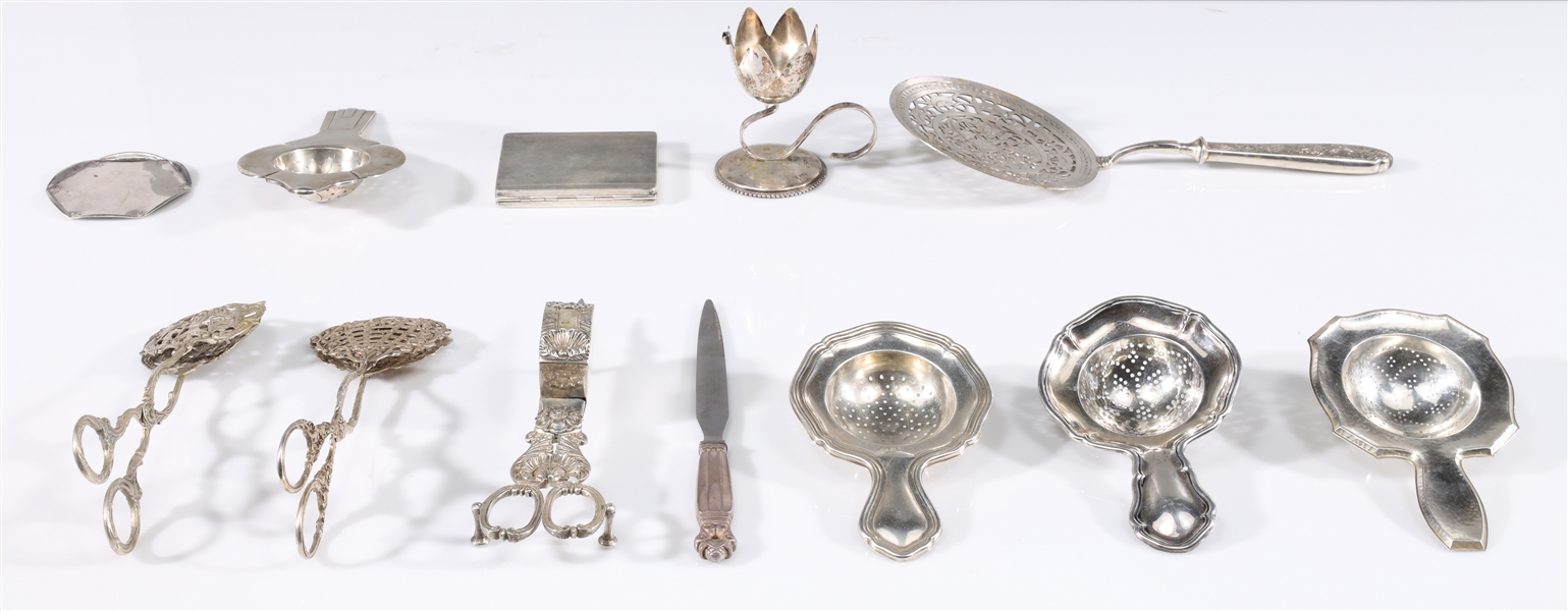 Group of twelve mixed sterling, 835