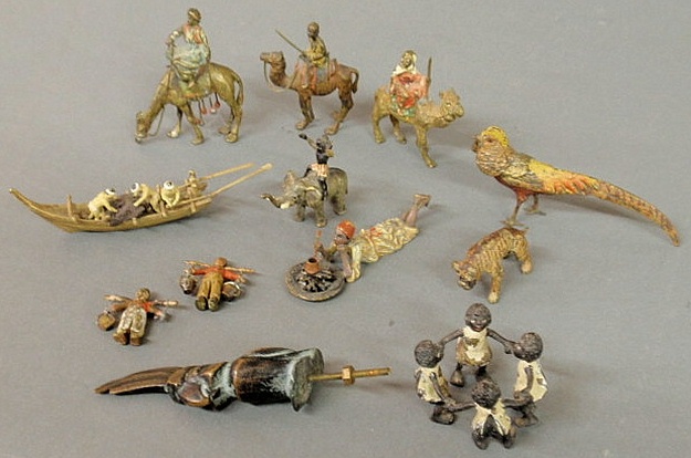 Group of twelve small mostly cold