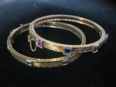Group of two 14 karat yellow g