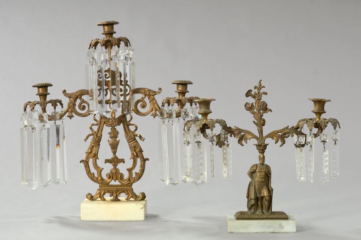 Group of Two American Gilt-Brass