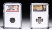 Group of two ancient coins, in
