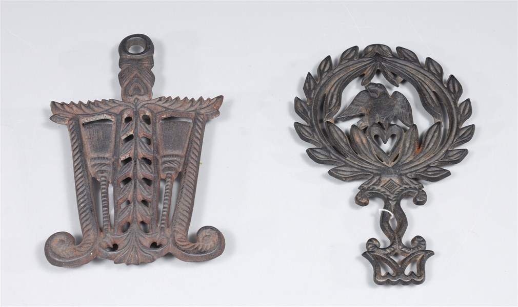 Group of two antique cast iron