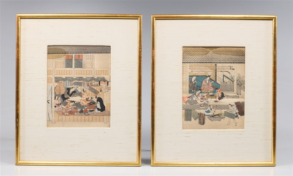 Group of two Antique Japanese