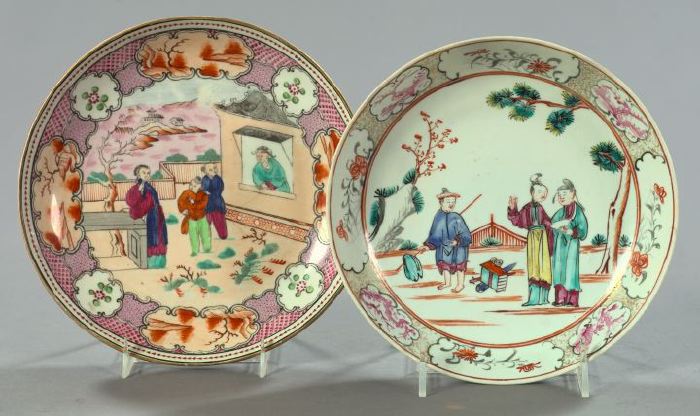 Group of Two Chinese Export Famille
