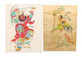 Group of two Chinese portraits