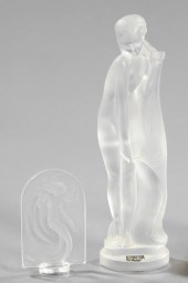 Group of Two Crystal Figures,