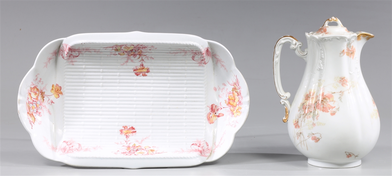 Group of two fine porcelain