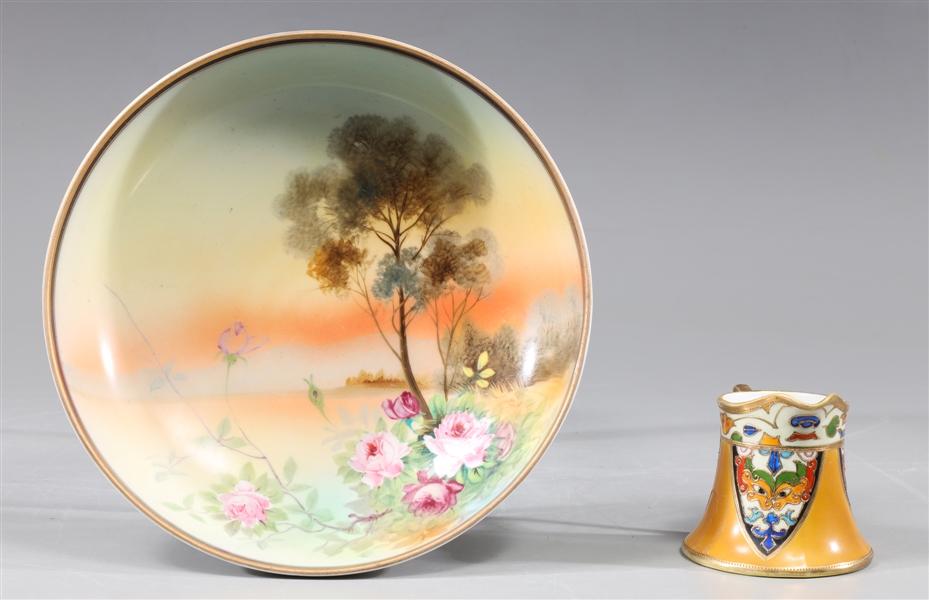 Group of two hand painted Nippon