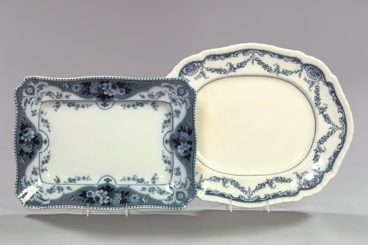 Group of Two Ironstone Platters, 