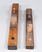 Group of two large antique woo