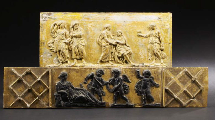 Group of Two Looking Glass Friezes,