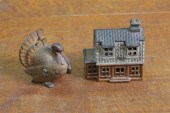 GROUP OF TWO POLYCHROME CAST I