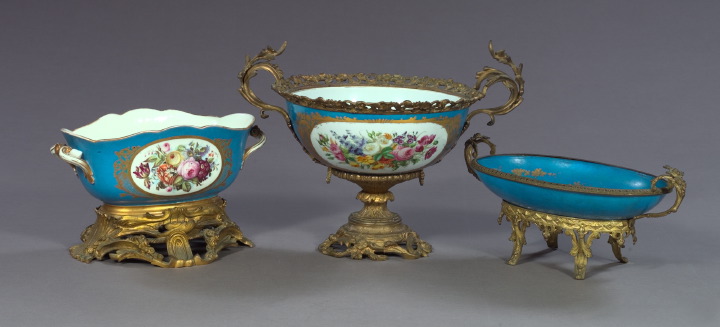 Group of Two \"Sevres\"-Style