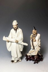 GROUP OF TWO SHIWAN FIGURESThe