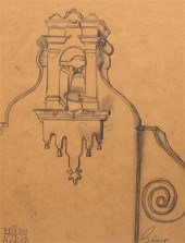 Group of two sketches, includi