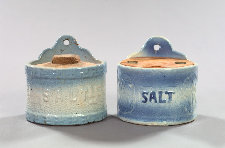 Group of Two Stoneware Salt