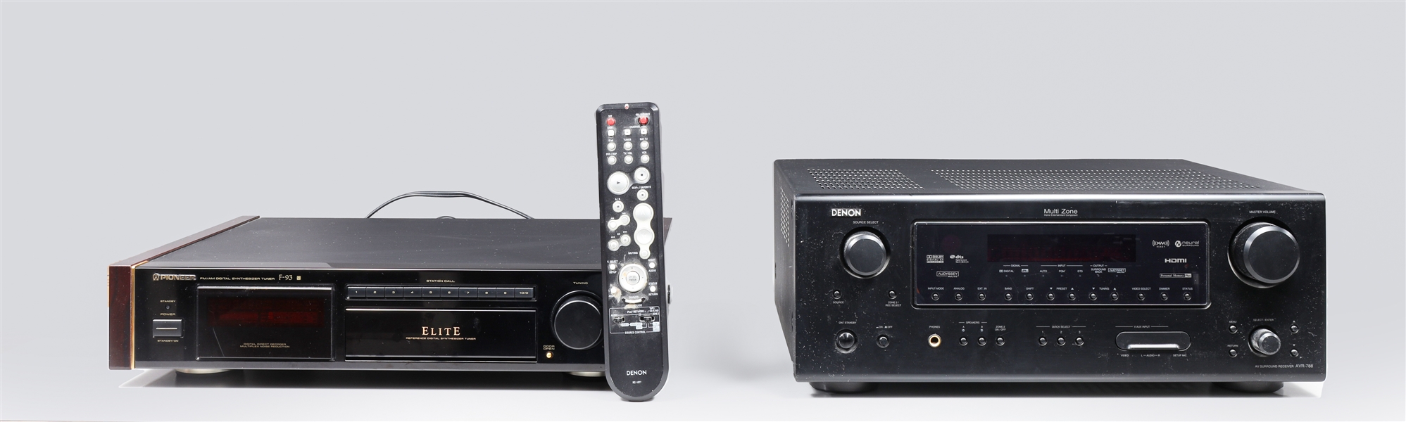 Group of two vintage stereo
