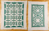 GROUP OF UNFINISHED QUILTS, 19