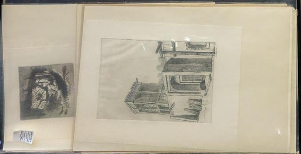 GROUP OF UNFRAMED CONTEMPORARY