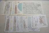 GROUP OF UNFRAMED MAPSGroup of
