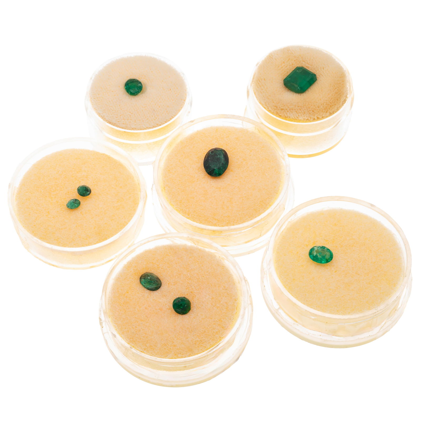 GROUP OF UNMOUNTED EMERALDSGroup of